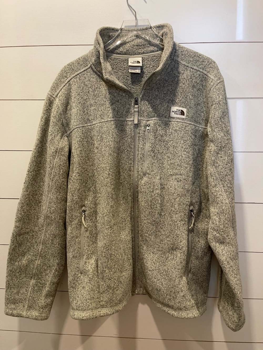 The North Face Men’s Gordon Lyons Gray Heather Fleece Jacket Size XL